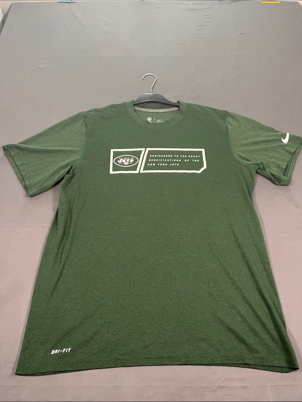 Nike Green New York Jets Logo Short Sleeve Tee